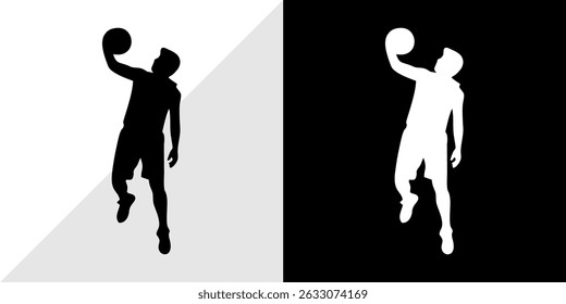 silhouette of people with their daily activities