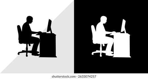 silhouette of people with their daily activities