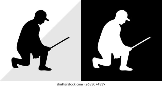 silhouette of people with their daily activities