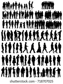 Silhouette, People Vector, Collection