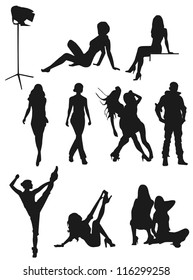 Silhouette of peoples