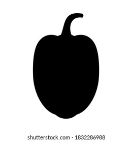 Silhouette Pepper Good Vegetable Store Vector Stock Vector (Royalty ...