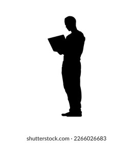 silhouette of a person black