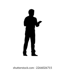 silhouette of a person black