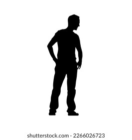 silhouette of a person black