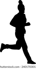 silhouette of a person exercising