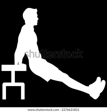 silhouette of a person exercising