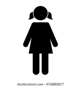 silhouette person female standing  design