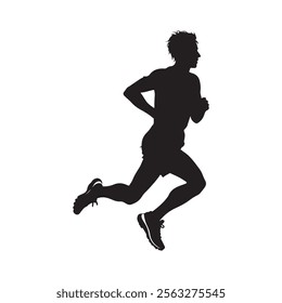 silhouette of a person jumping