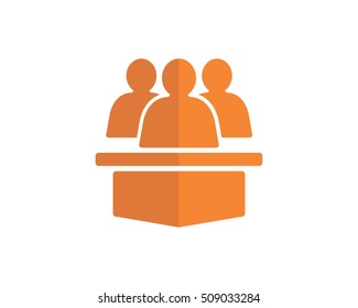 silhouette person law justice equal fairness image vector icon logo