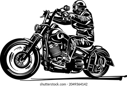 silhouette of a person riding a motorcycle