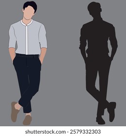 silhouette of a person in a shirt vector, shirt, fashion, business, people, men, suit, 