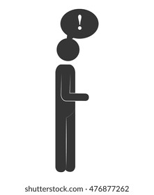 silhouette person standing design
