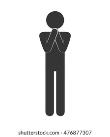 silhouette person standing design