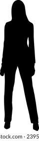 silhouette of a person in a suit