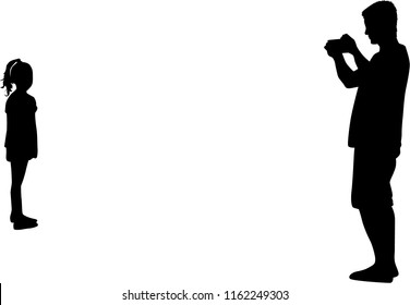 Silhouette photographing man.