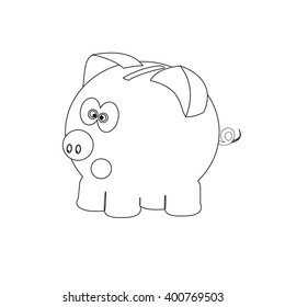 Silhouette of pig icon