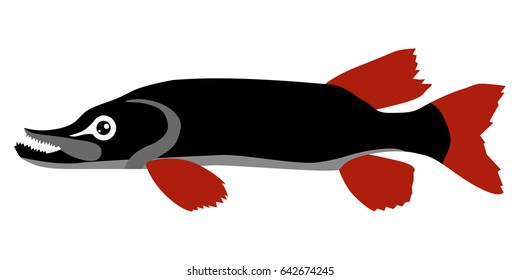 silhouette of pike