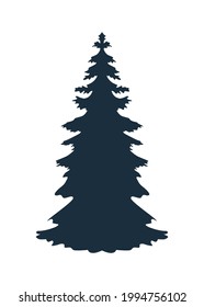 silhouette of pine tree icon
