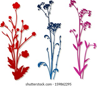 Silhouette plant