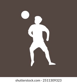 Silhueta Jogando Futebol no Campo de Pôr do Sol Vibrante