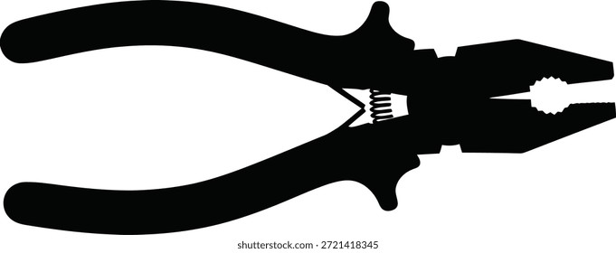 Silhouette der Zange mit Frühling