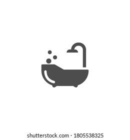 Silhouette plumbing icon vector illustration