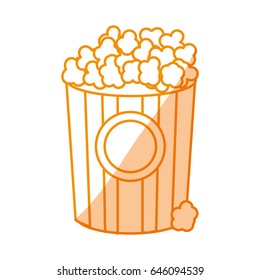 silhouette popcorn food in the cinema movie eat