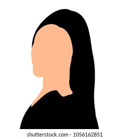 silhouette portrait girl