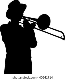 Trombone Silhouette の画像 写真素材 ベクター画像 Shutterstock