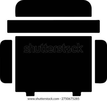 Silhouette of a printer or photocopier machine Vector Illustration