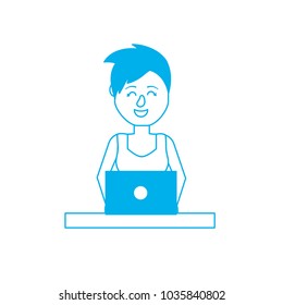 silhouette profesional businesswoman with laptop and corporate job