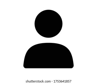 Silhouette profile person icon vector