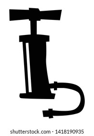silhouette of pump, object from workshop