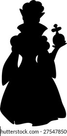 Silhouette of queen