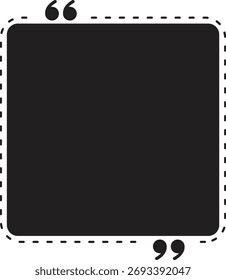 Silhouette of Quote Geometric Frame
