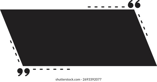 Silhouette of Quote Geometric Frame