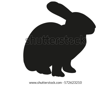 Download Silhouette Rabbit Hare Stock Vector (Royalty Free ...