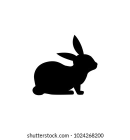 silhouette of a rabbit icon. Element of pet for mobile concept and web apps. Icon for website design and development, app development. Premium icon on white background