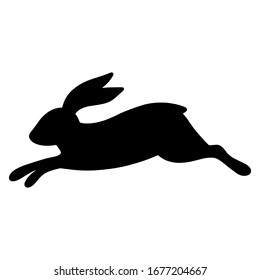 ウサギのシルエット ベクターイラスト のベクター画像素材 ロイヤリティフリー Shutterstock