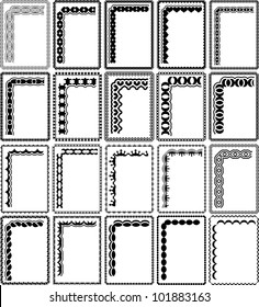 silhouette rectangular frames