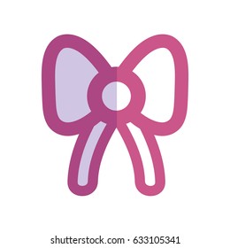 silhouette ribbon bow to decoration gift present