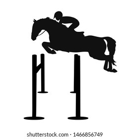 Equestrian Jumping Show Silhouette Images, Stock Photos & Vectors ...