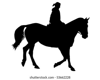 The Silhouette with rider.Graphics