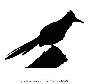Plantilla de diseño del logotipo de Silhouette Road Runner.