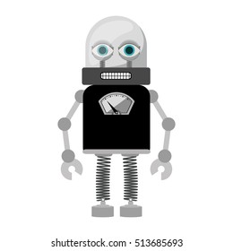 silhouette of robot design