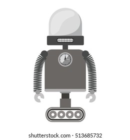 silhouette of robot design