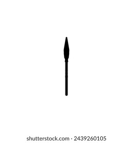Silhouette of Rocket Grenade on the Rocket Propelled Grenade or RPG, Flat Style, can use for Art Illustration, Pictogram, Website, War News or Graphic Design Element. Vector Illustration