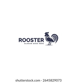Silhouette Rooster Logo Design 1