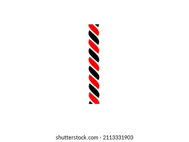 silhouette rope icon isolated on white background